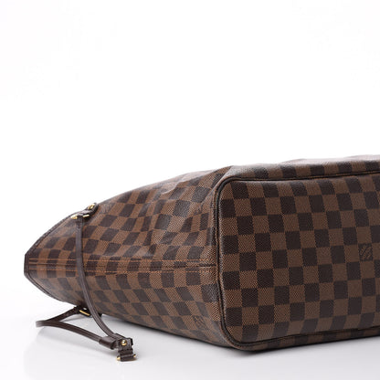 Louis Vuitton Damier Ebene Neo Neverfull MM Rose Ballerine 7 of 9