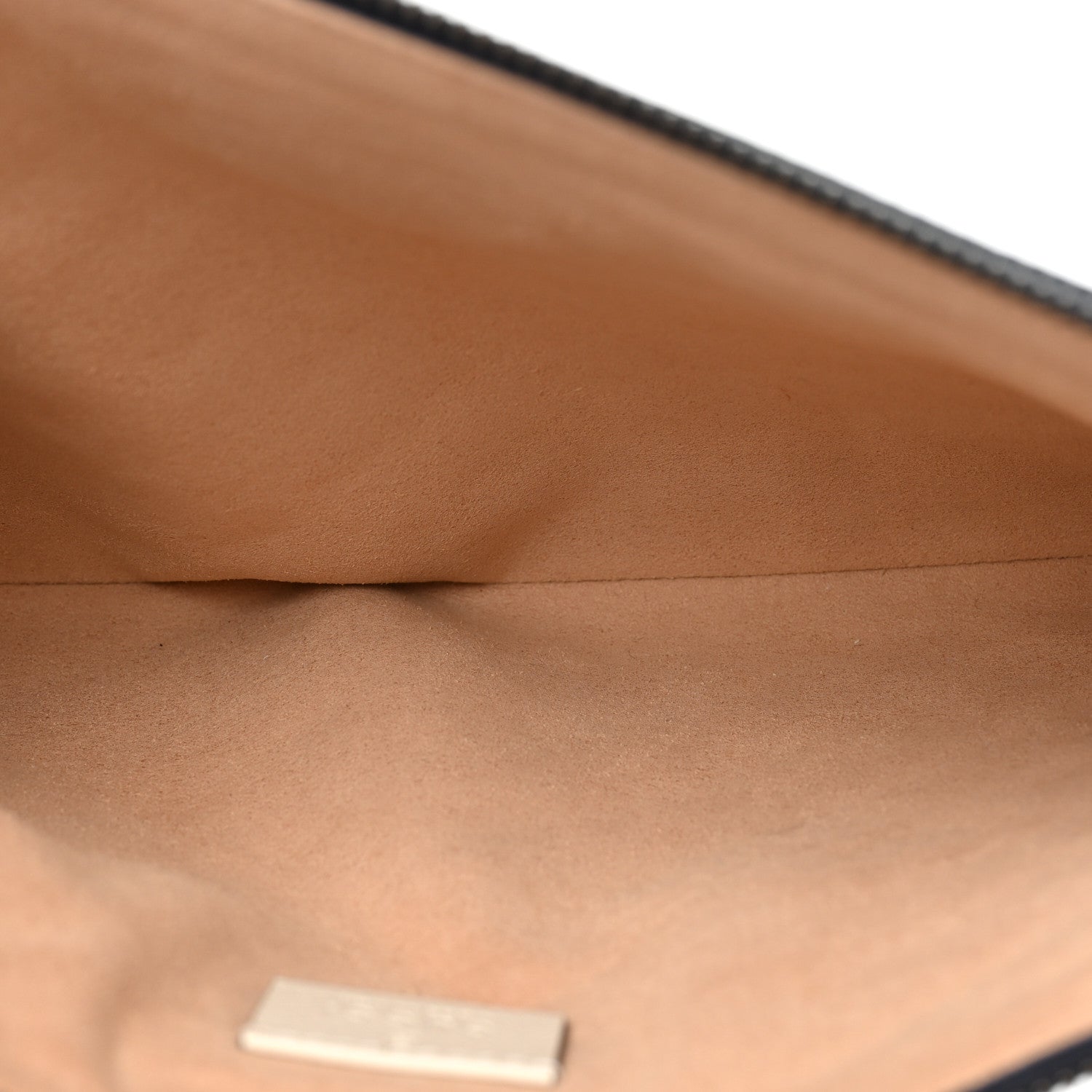 Gucci Vintage Effect Calfskin Matelasse Diagonal Torchon GG Marmont Zip Pouch Mystic White Blue Agata 5 of 10
