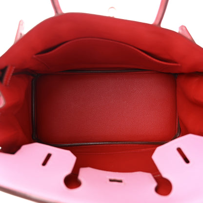Hermes Chevre Mysore Horseshoe Birkin 30 5P Pink Rouge Garance 5 of 10