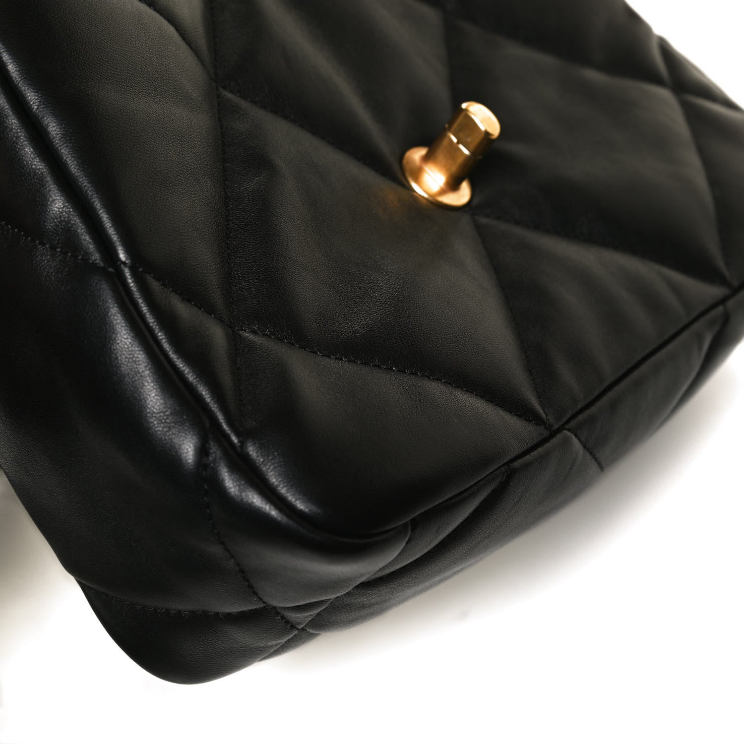 Chanel Lambskin Quilted Medium Chanel 19 Flap Black 13 of 14