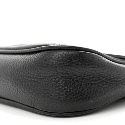 Gucci Pebbled Calfskin Medium Soho Flap Crossbody Black 10 of 12