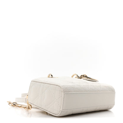 Christian Dior Lambskin Cannage Dioramour Micro Lady D-Joy Latte 4 of 10