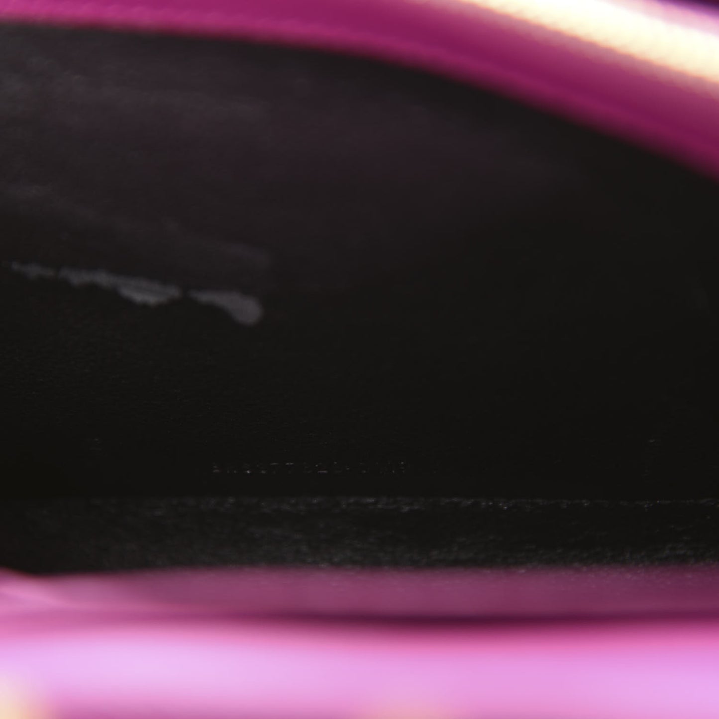 Grain De Poudre Matelasse Chevron Monogram Chain Wallet Dark Grape
