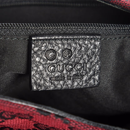 Gucci Denim Monogram Hobo Red 6 of 7