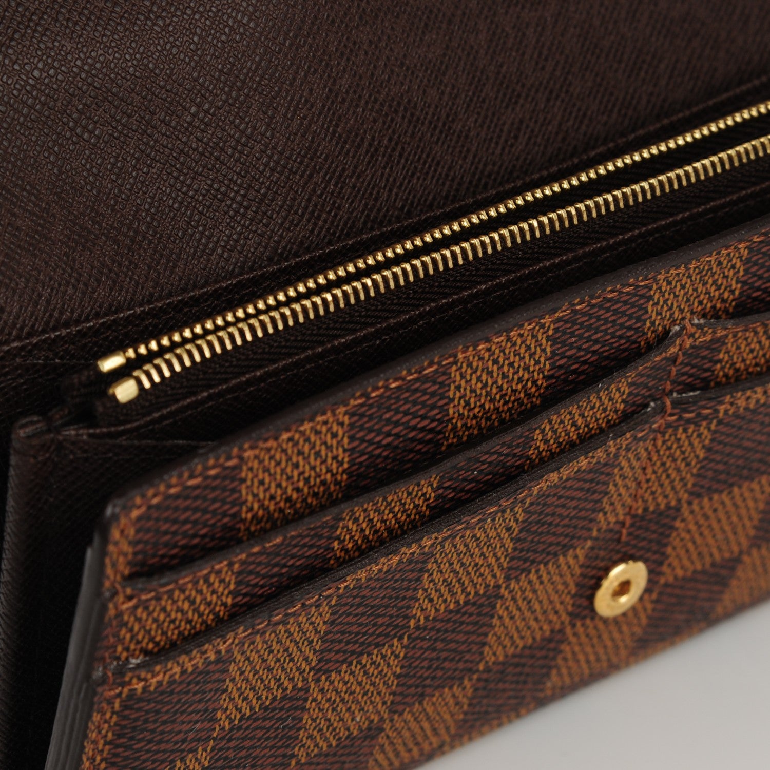 Louis Vuitton Damier Ebene Sarah Wallet NM 9 of 9