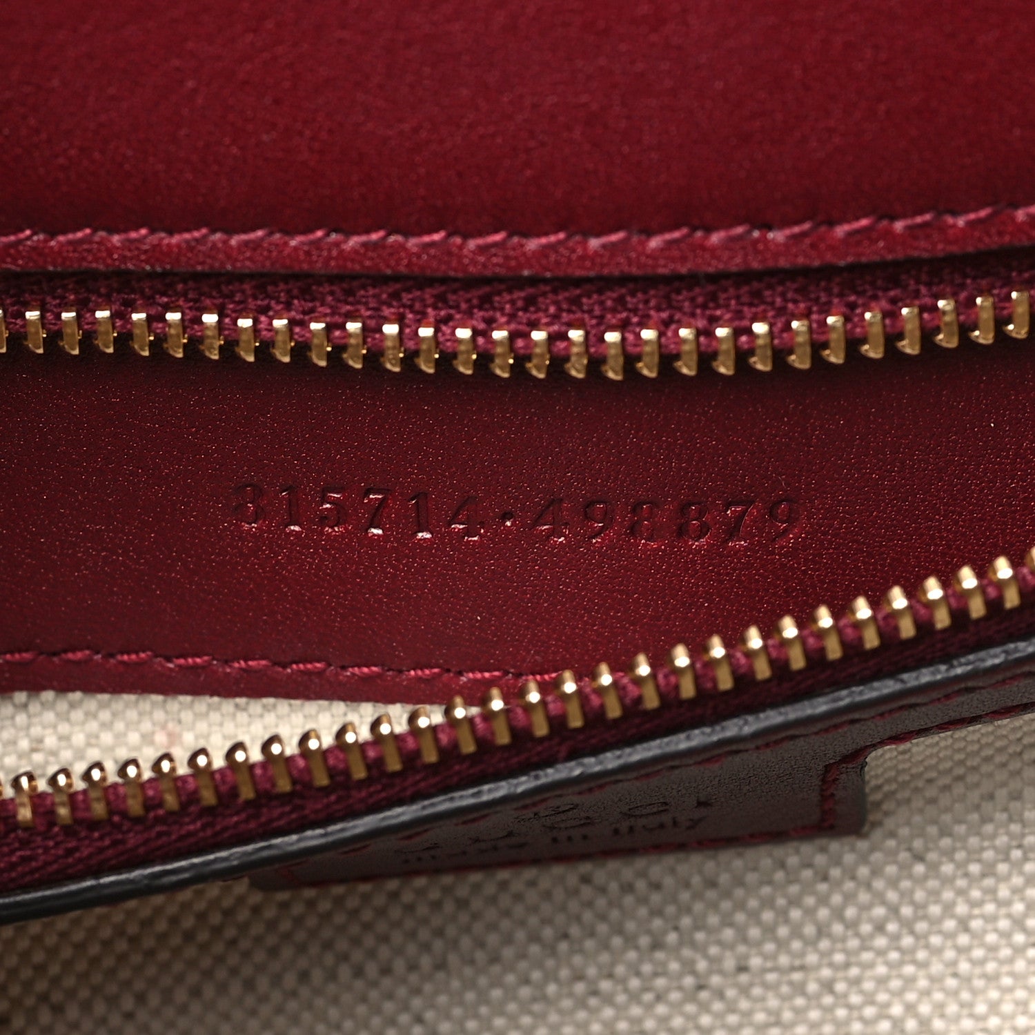 Gucci Roxy Calfskin Blondie Top Handle Bag Rosso Ancora 7 of 10