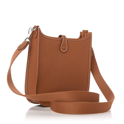 Hermes Taurillon Clemence Evelyne TPM Gold 3 of 9