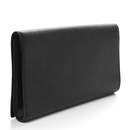 Saint Laurent Calfskin Monogram Large Belle De Jour Clutch Black 3 of 9