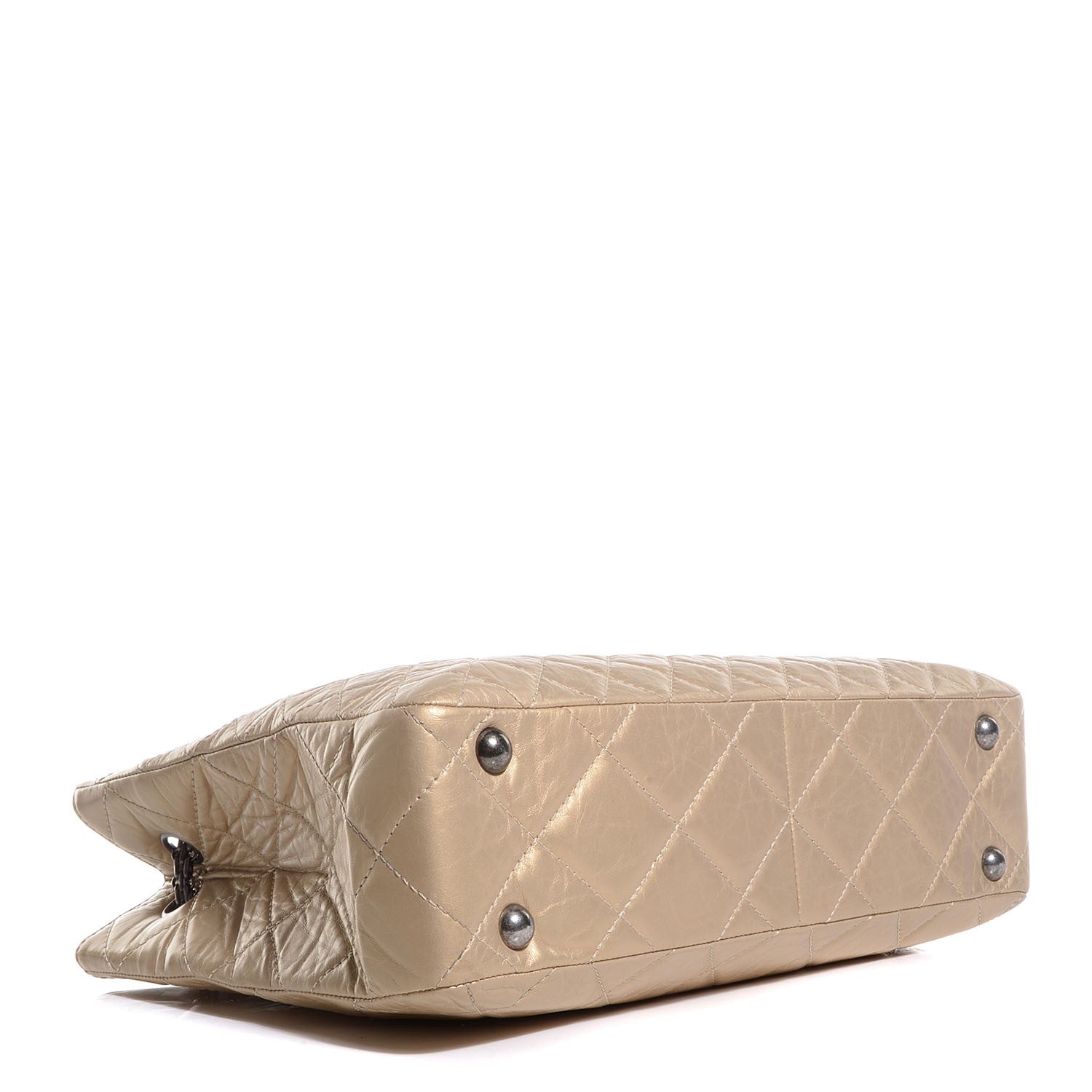 Chanel Aged Calfskin Reissue 255 Tote Light Gold 4 of 8