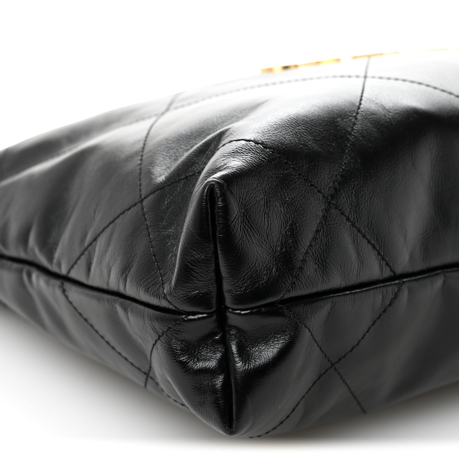 Chanel Shiny Calfskin Quilted Small Chanel 22 Black 10 of 11