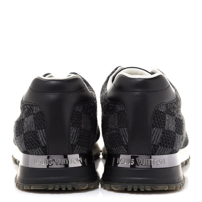 Louis Vuitton Calfskin Damier Run Away Sneakers 8 Graphite 5 of 9
