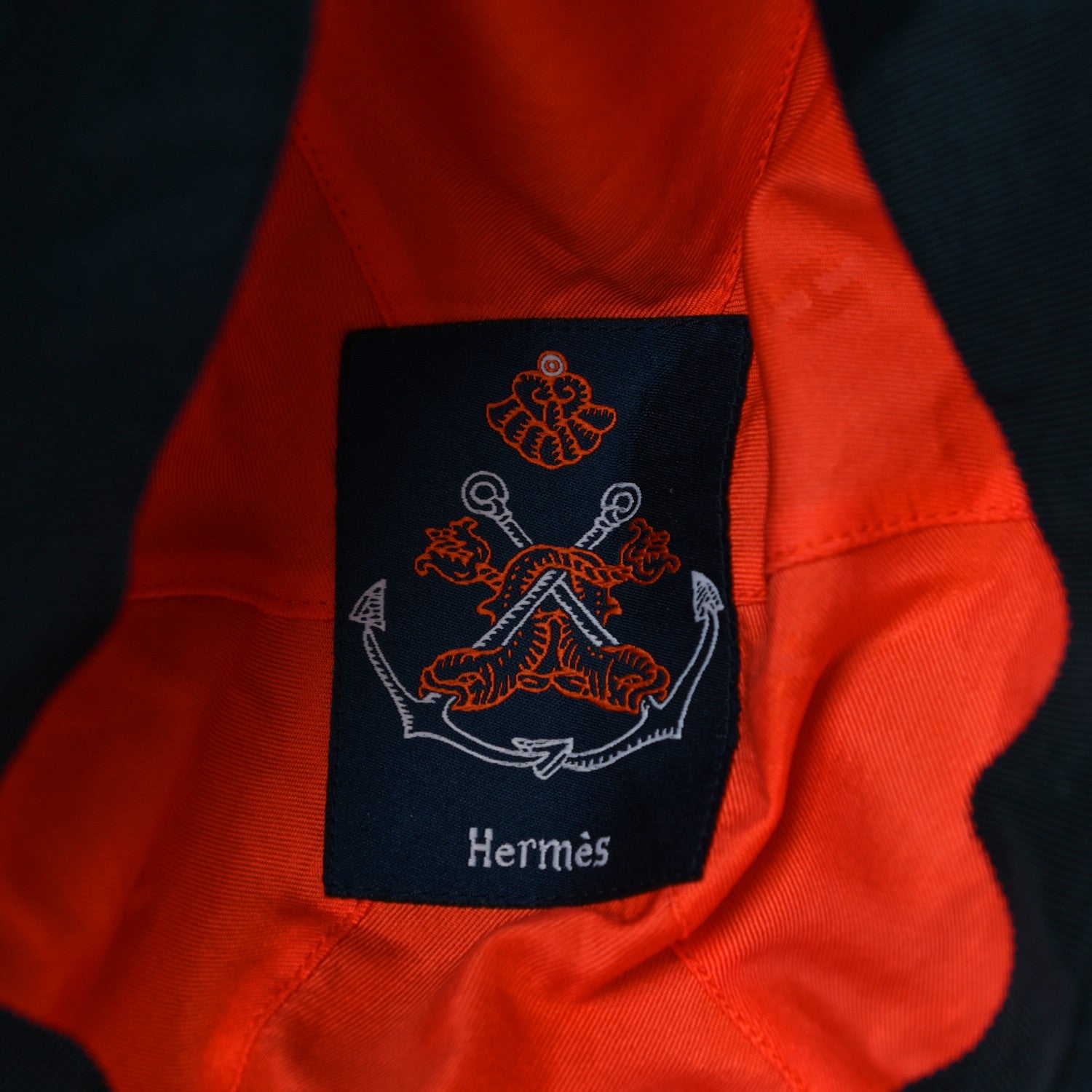 Hermes Cotton Bucket Hat 58 Blue 6 of 6