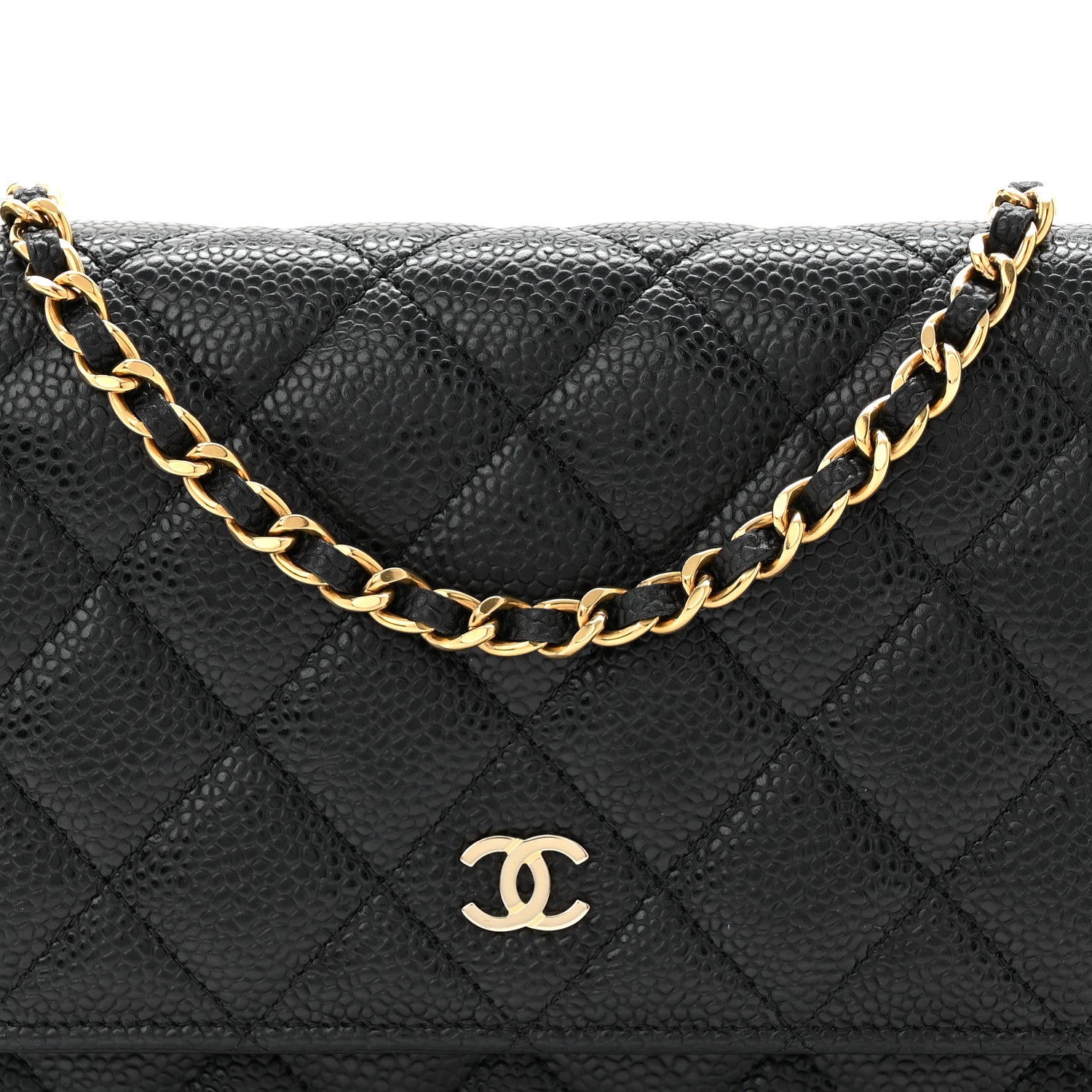 Chanel Caviar Quilted Wallet On Chain WOC Black 9 of 11