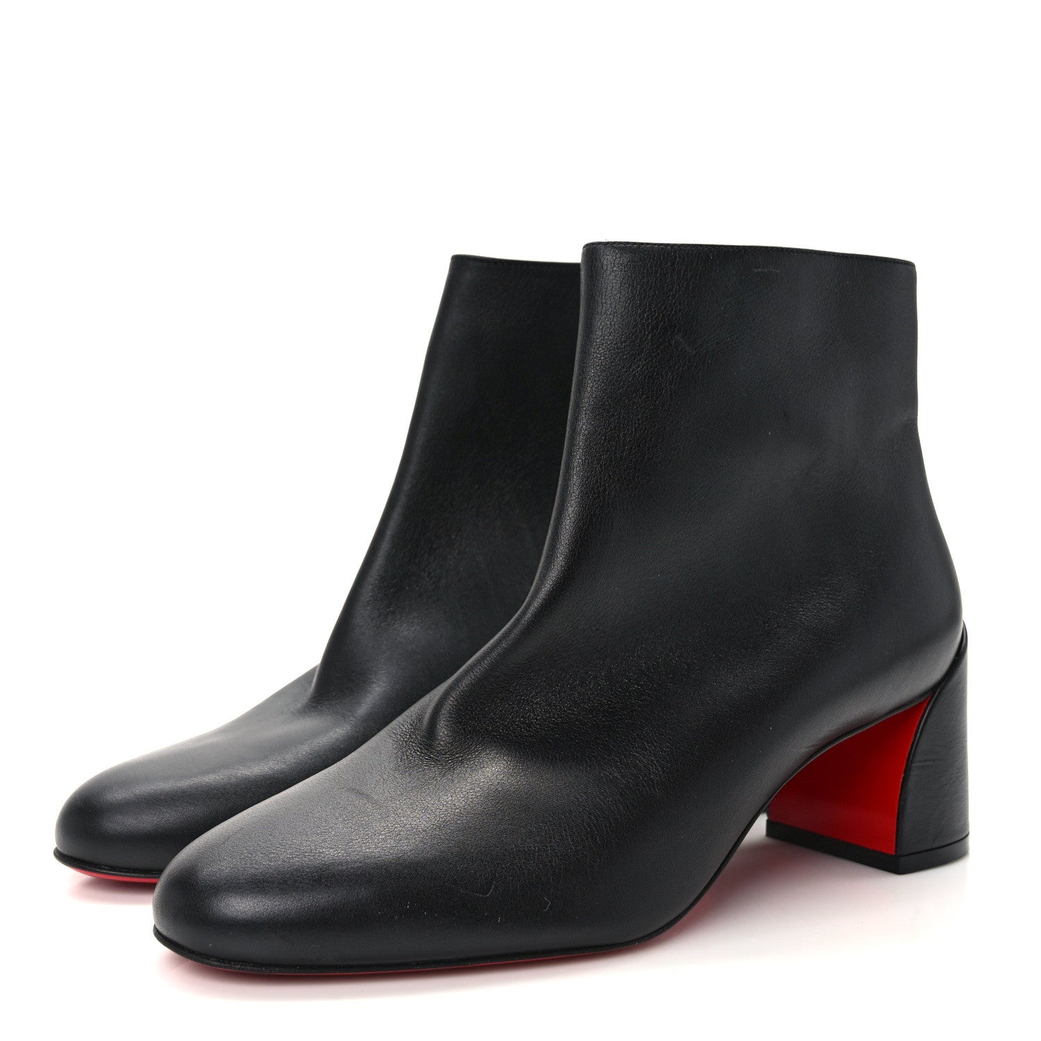 Christian Louboutin Calfskin Turela 55 Ankle Boots 38 Black 3 of 8