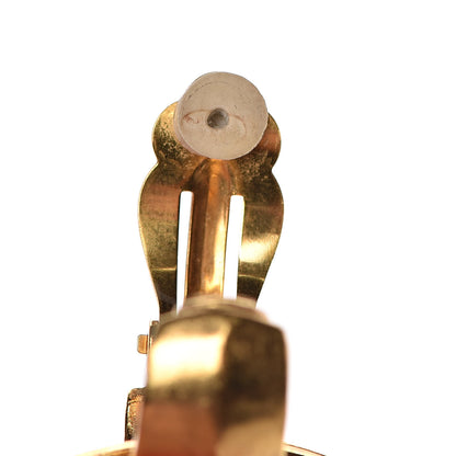 Chanel CC Clip On Earrings Gold 10 of 13