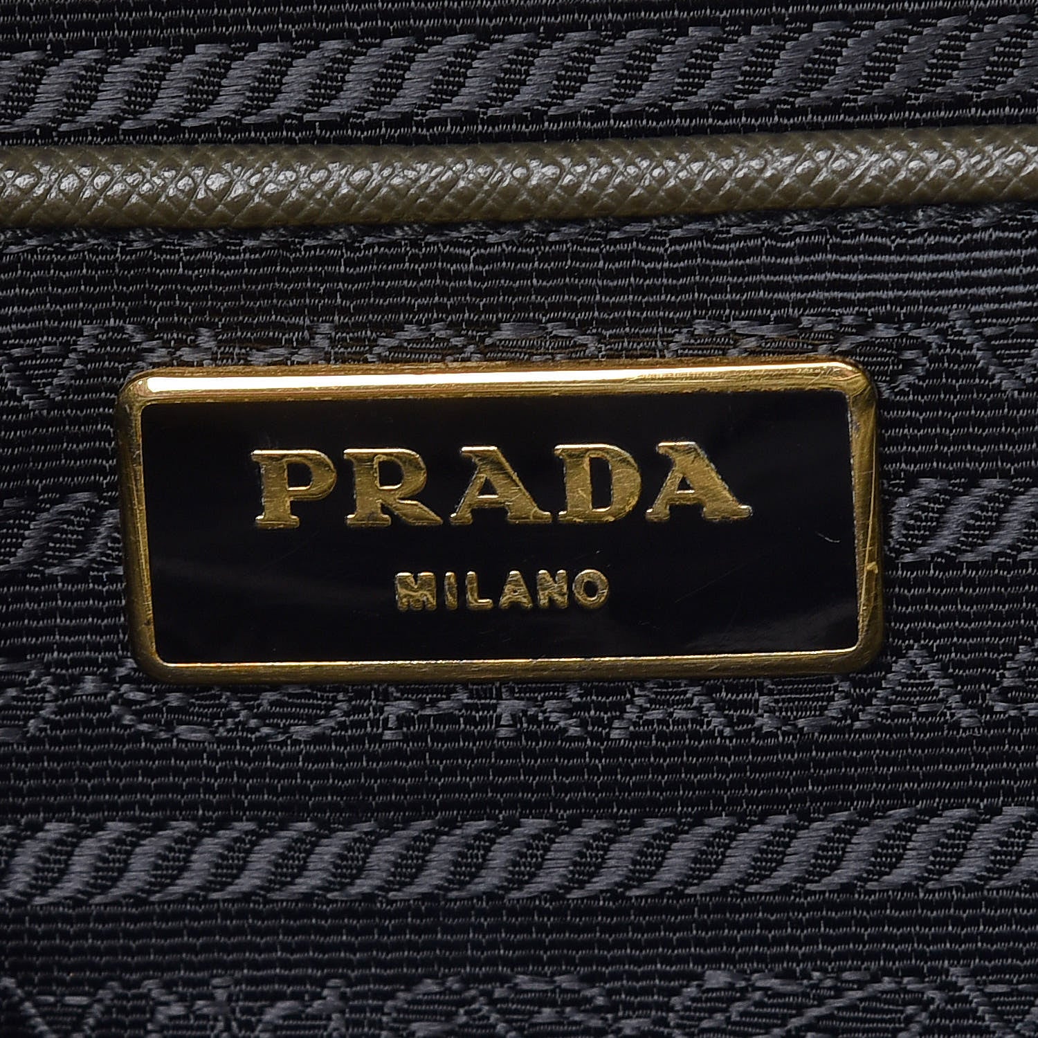 Prada Saffiano Large Galleria Double Zip Tote Militare 9 of 16