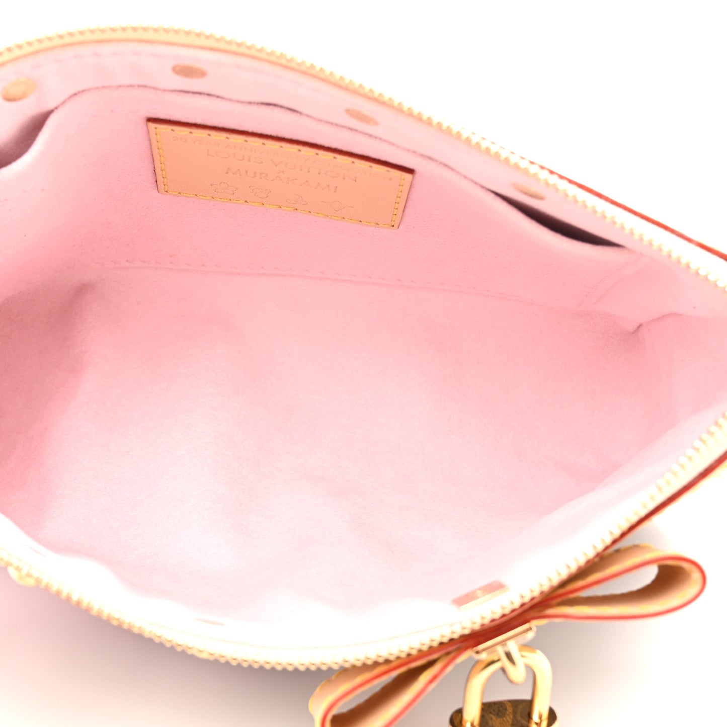 LV X TM Monogram Cherry Blossom Pochette Accessories Sakura Brown