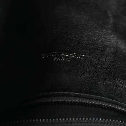 Saint Laurent Lambskin Quilted Monogram Monochrome Small Loulou Puffer Chain Satchel Black 7 of 12