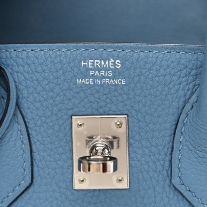 Hermes Togo Birkin 25 Azur 6 of 12