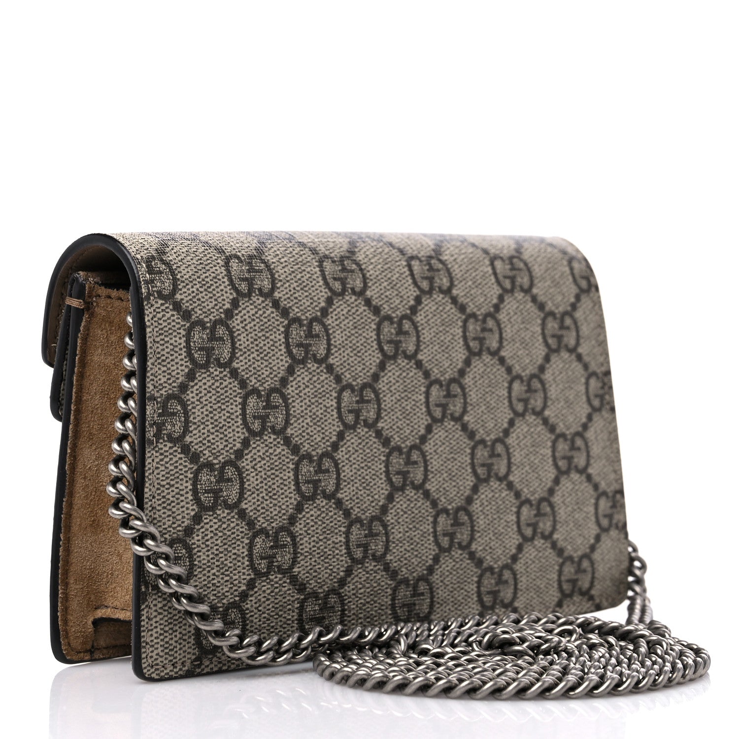 Gucci GG Supreme Monogram Super Mini Dionysus Shoulder Bag Taupe 3 of 9