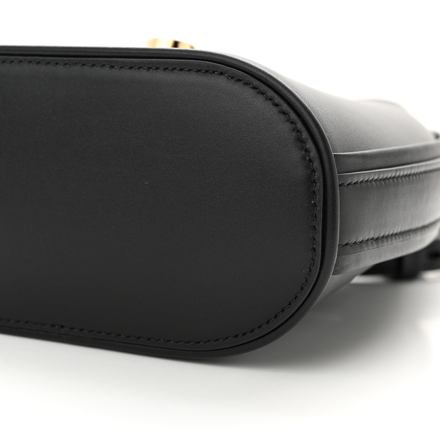 Soft Calfskin Mini Gancini Hobo Black