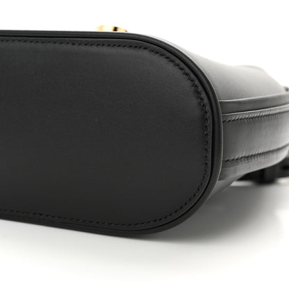 Salvatore Ferragamo Soft Calfskin Mini Gancini Hobo Black 10 of 10