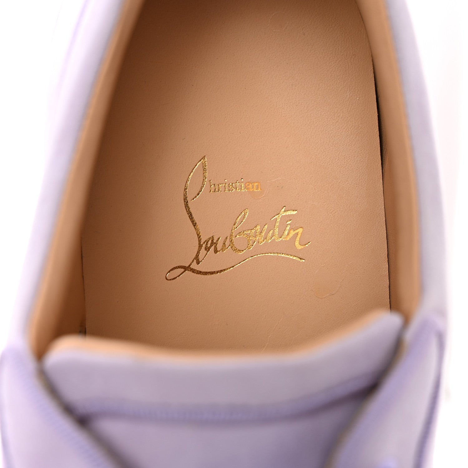 Christian Louboutin Veau Velours Louis Junior Flat Sneakers 40 Lilac Smoke 8 of 16