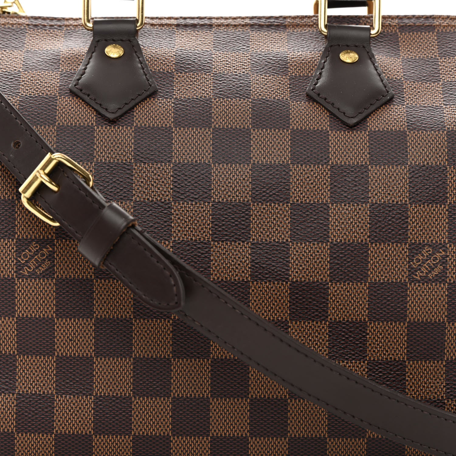Louis Vuitton Damier Ebene Speedy Bandouliere 25 9 of 15