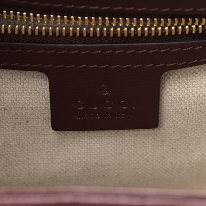 Gucci Monogram Azalea Calfskin Web Small Jackie 1961 Hobo Sahara Rubino Chardonnay 6 of 9