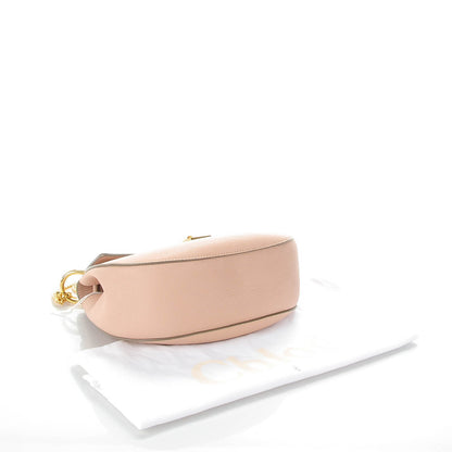 Chloe Grained Lambskin Drew Shoulder Bag Cement Pink 5 of 8