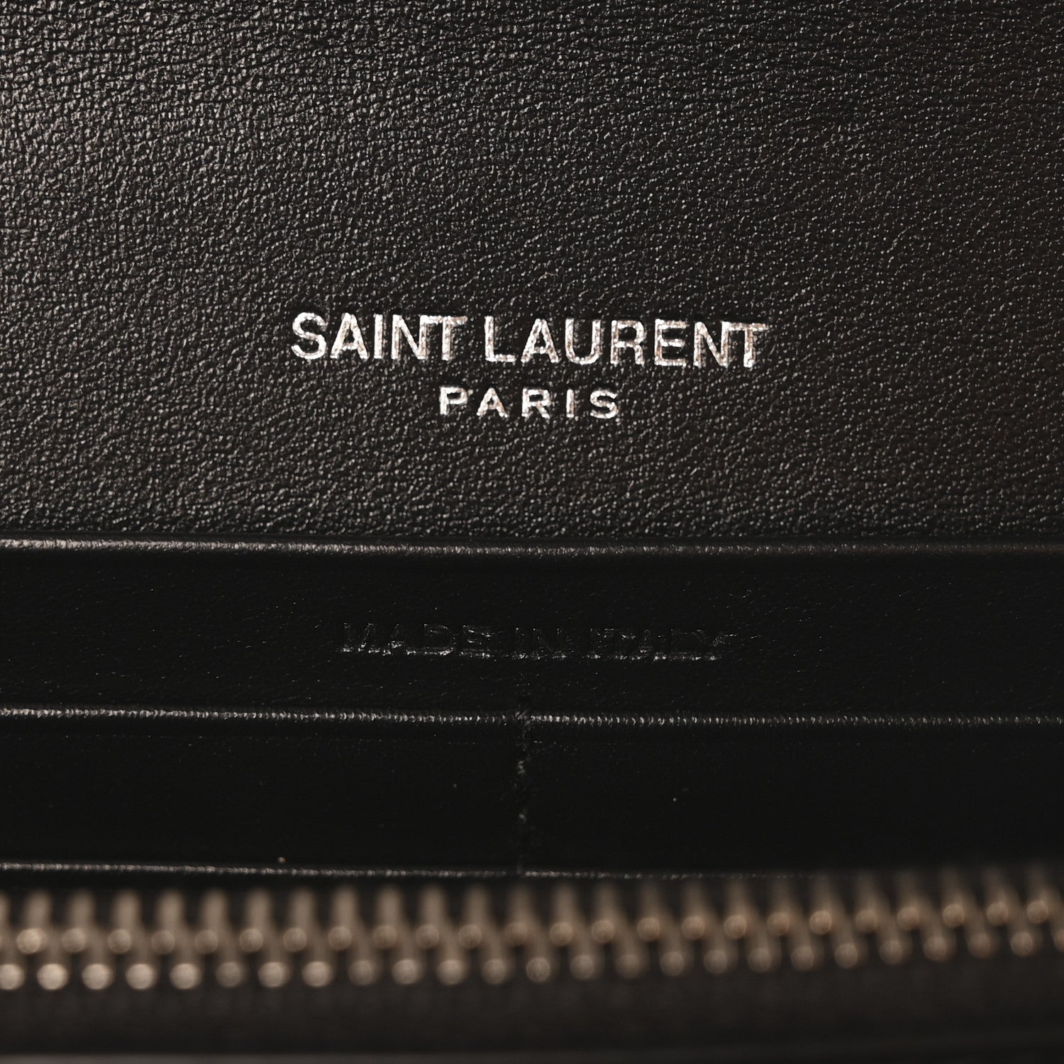 Saint Laurent Patent Calfskin Monogram Kate Wallet On Chain Black 7 of 9