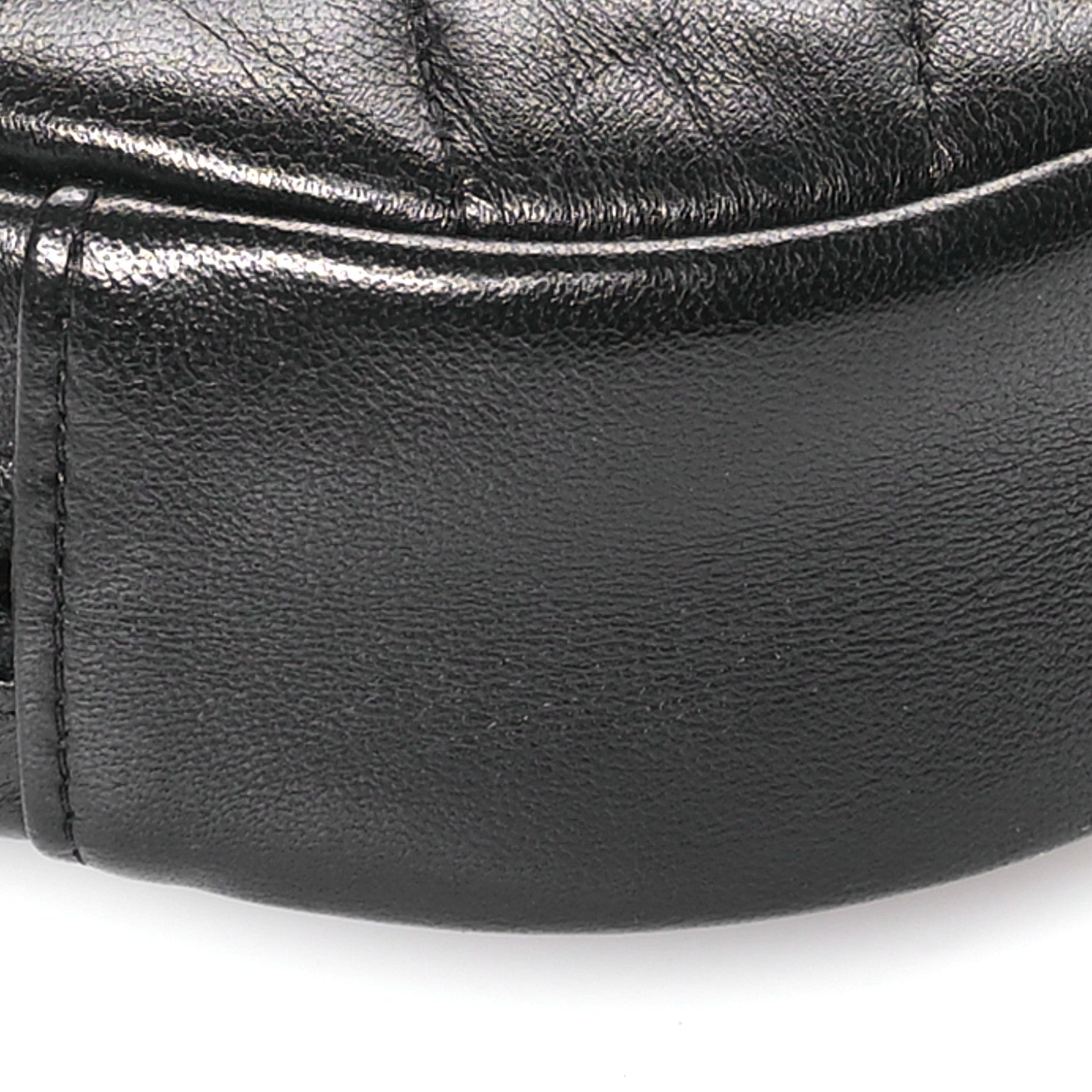 Chanel Lambskin Quilted Round Clutch With Chain Black 9 of 11