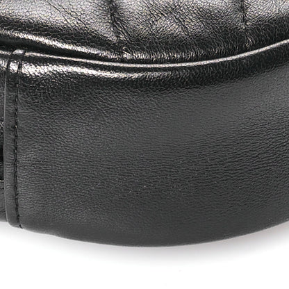 Chanel Lambskin Quilted Round Clutch With Chain Black 9 of 11