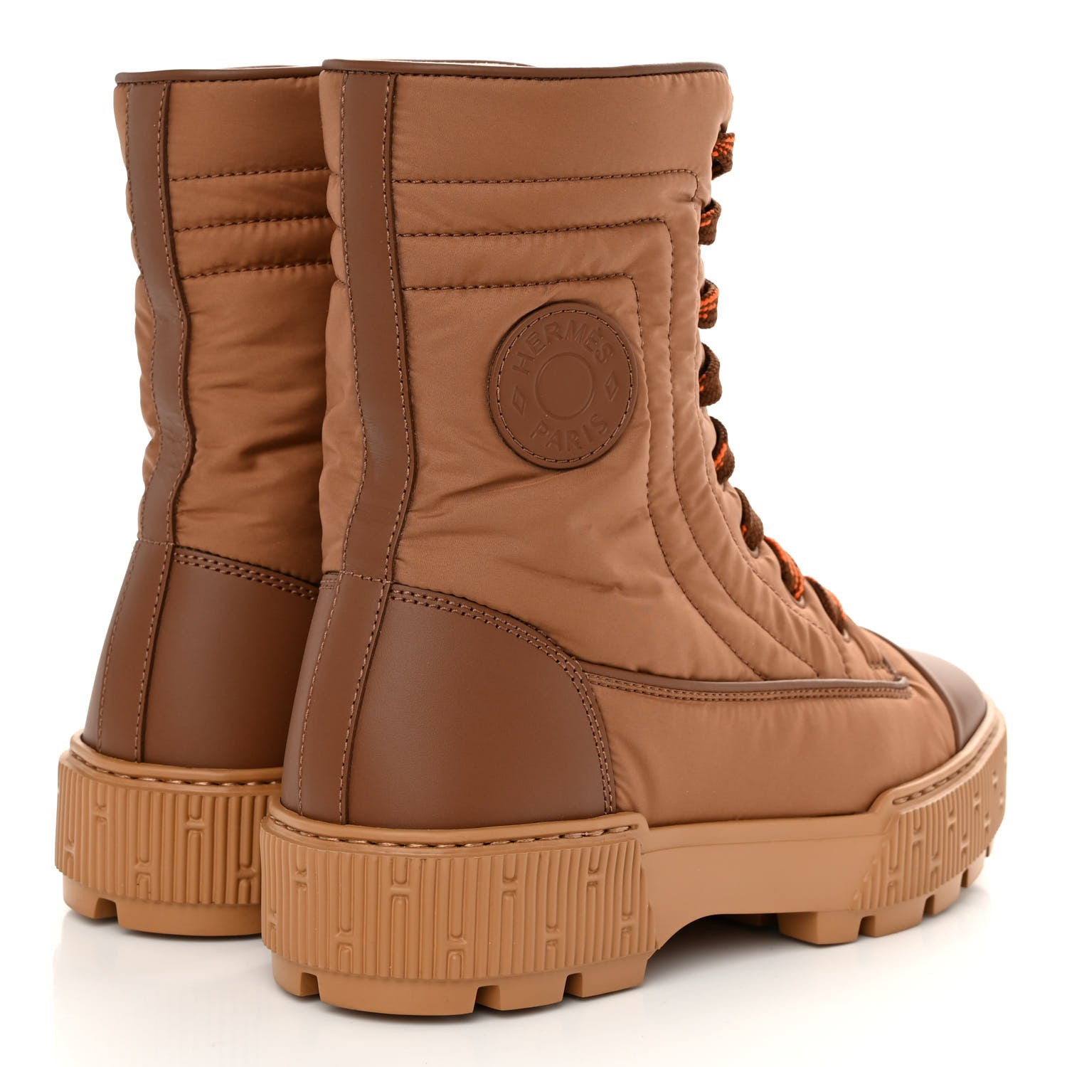 Hermes Calfskin Parachute Fresh Ankle Boots 36.5 Brun Amourette 4 of 8
