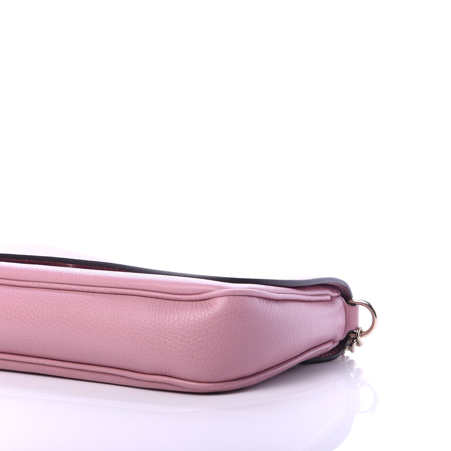 Pebbled Calfskin Medium Soho Flap Crossbody Pink
