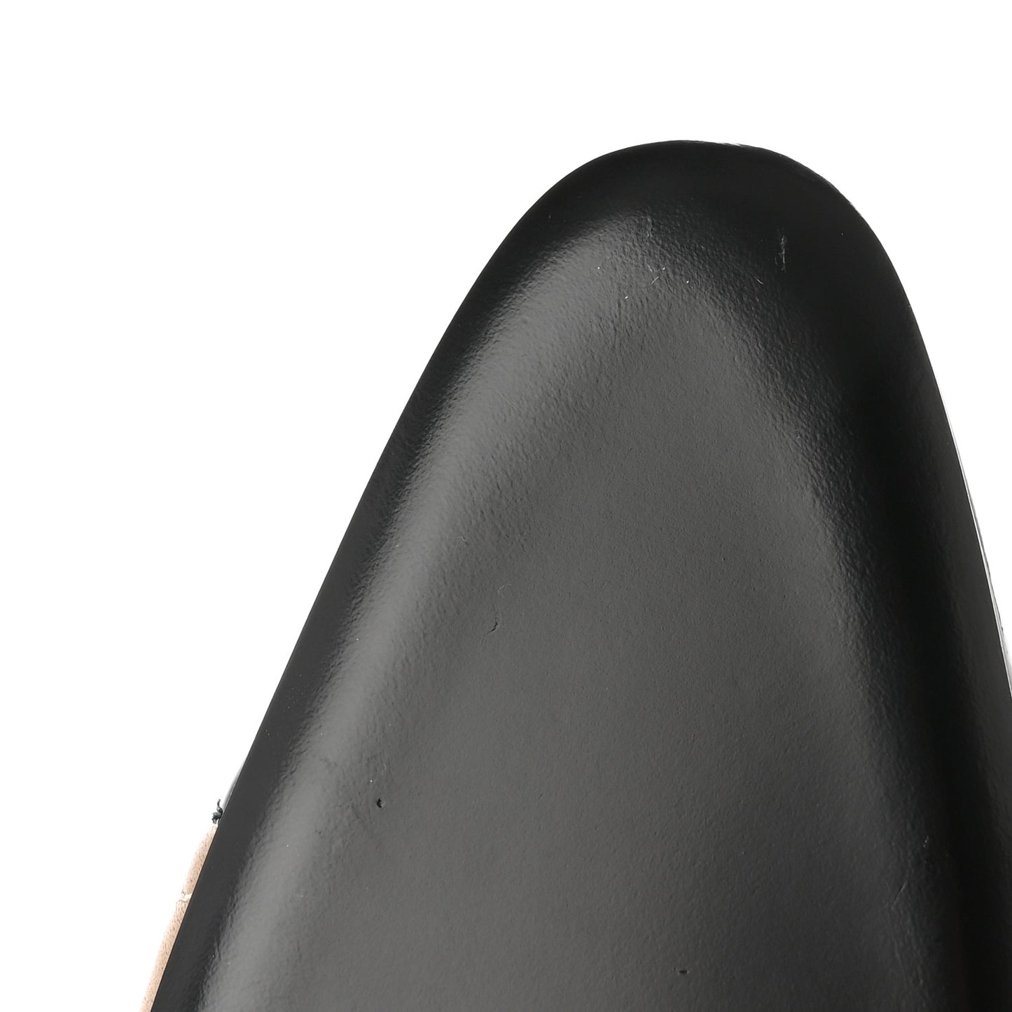 Lambskin Patent Cap Toe CC Slingback Flats 37.5 Beige Black