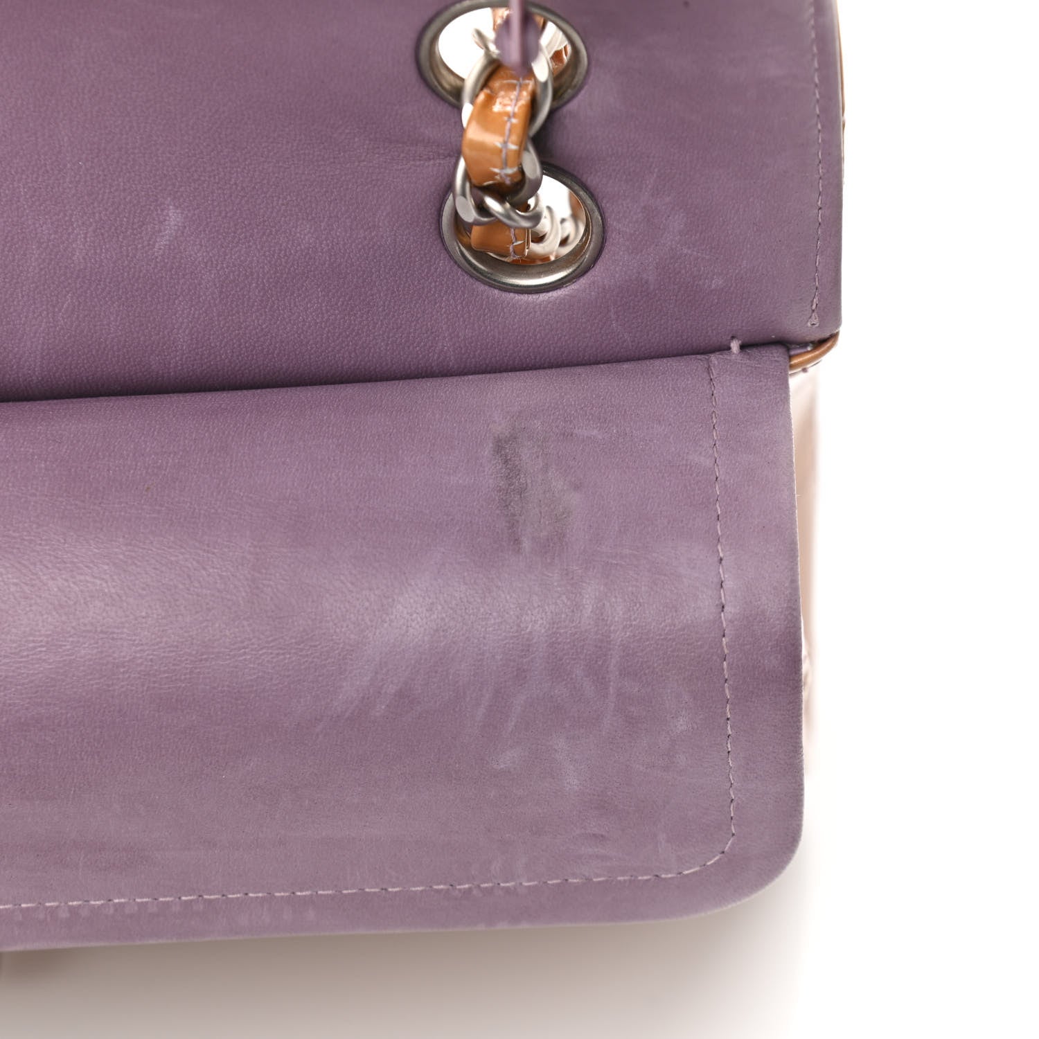Chanel Patent Small Double Flap Mauve 11 of 13