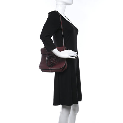 Hermes Taurillon Clemence Halzan 31 GM Bordeaux 2 of 10