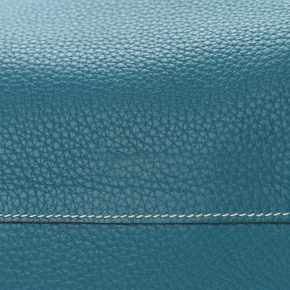 Hermes Taurillon Clemence Double Sens 36 Reversible Tote Bleu Sapphire Izmir 15 of 15