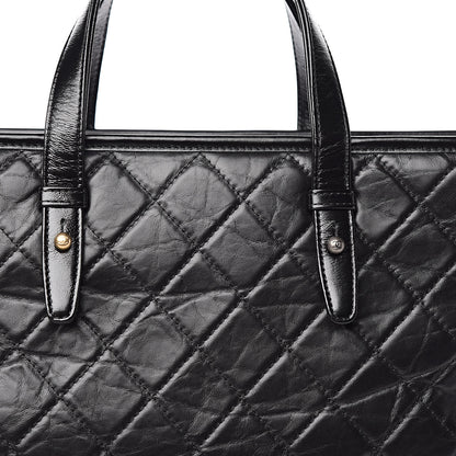 Chanel Calfskin Quilted Large Gabrielle Shopping Tote Black 10 of 11