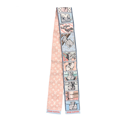 Louis Vuitton Silk Monogram Lock It Bandeau Bleu Glacier 2 of 3