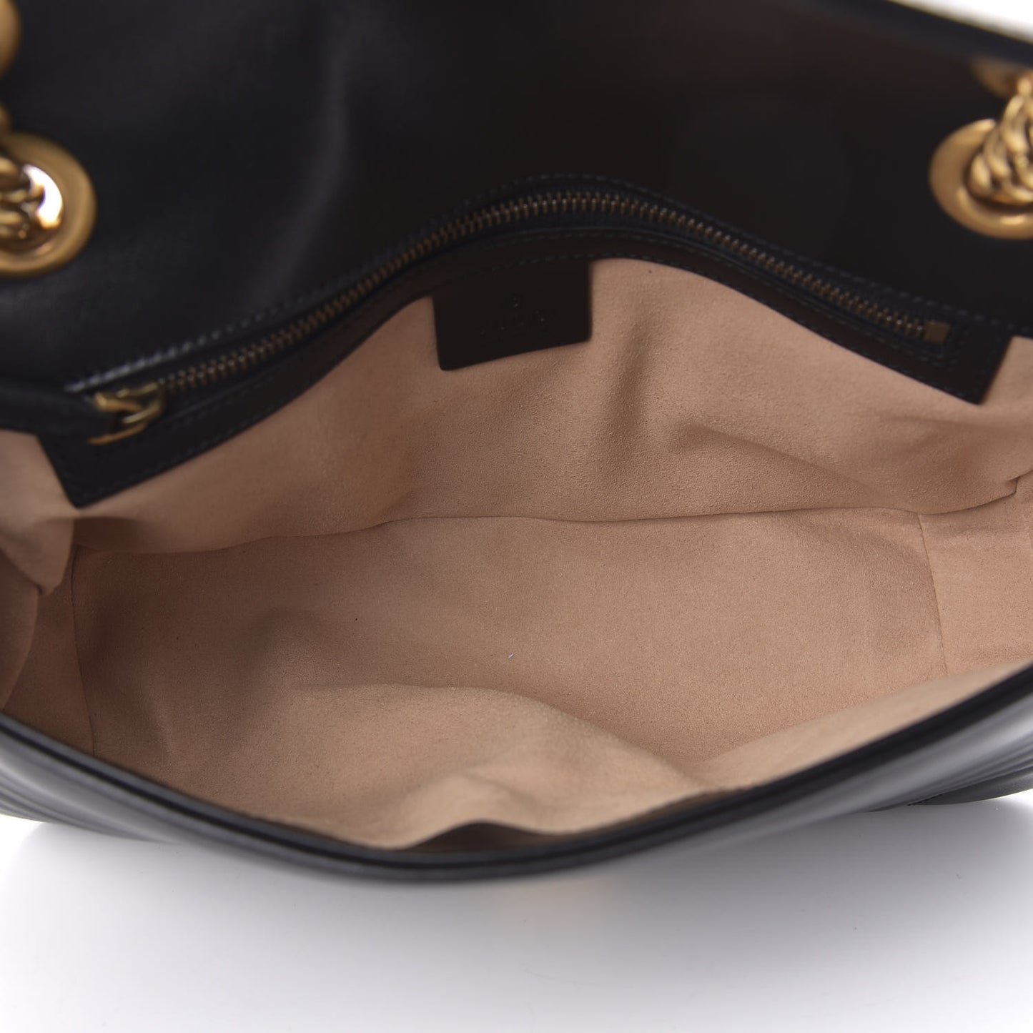 Calfskin Matelasse Small GG Marmont Shoulder Bag Black