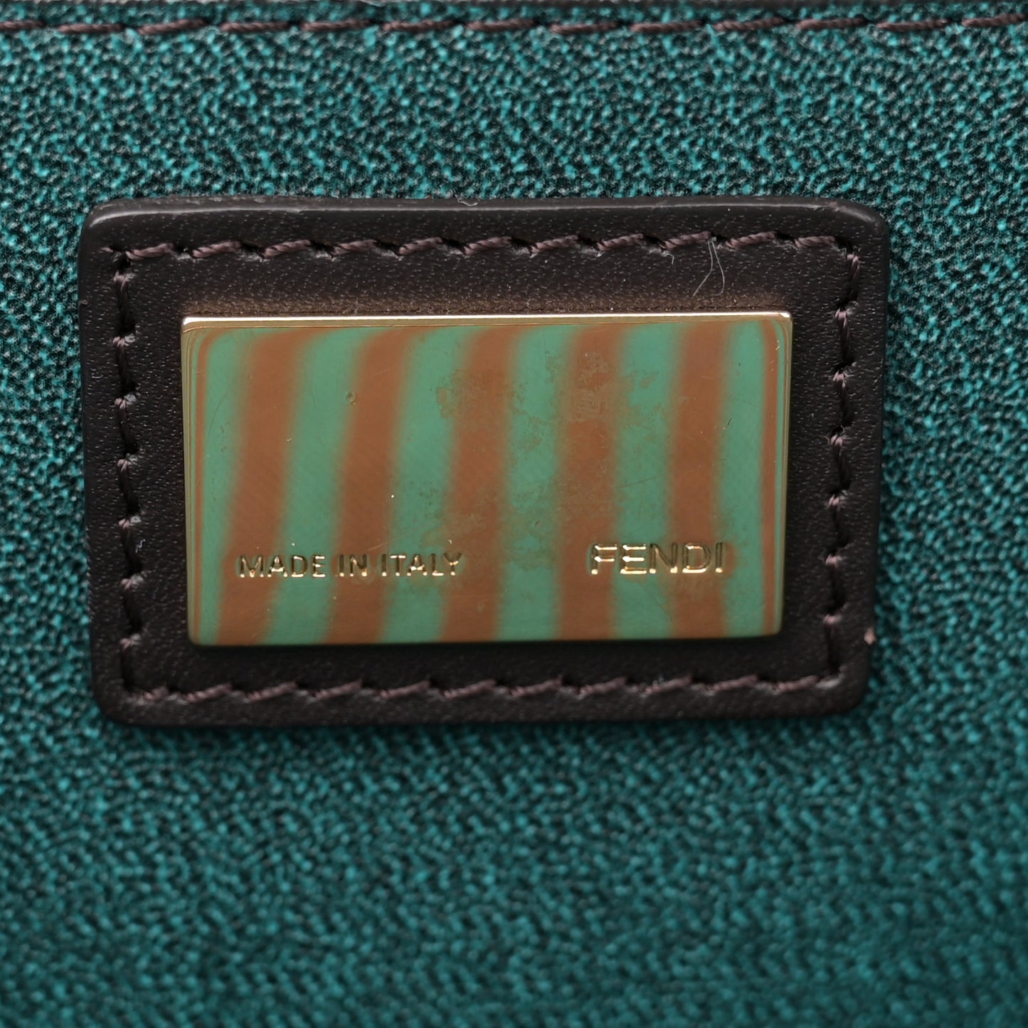 Zucca Spalmati Medium Roll Tote Tobacco Pavone