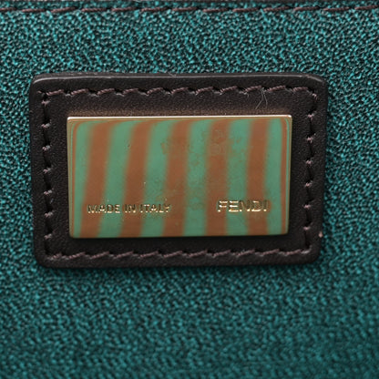 Fendi Zucca Spalmati Medium Roll Tote Tobacco Pavone 6 of 12