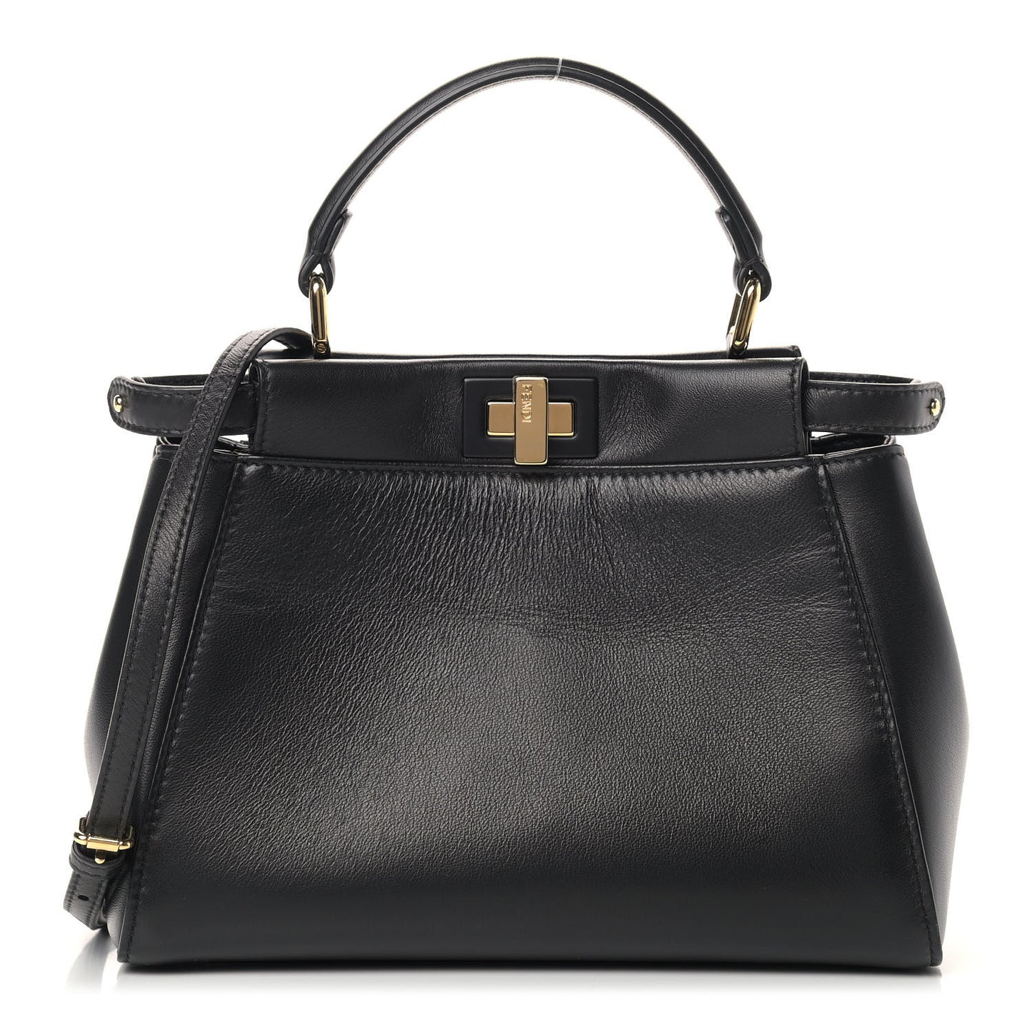 Nappa Monster Eyes Mini Peekaboo Iconic Satchel Black