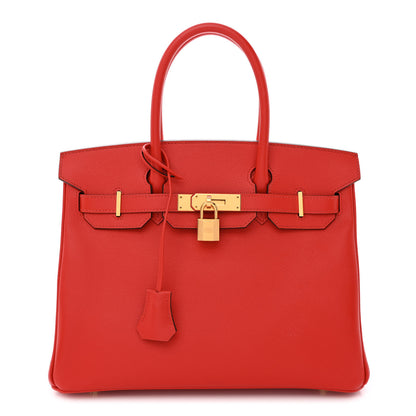 Hermes Epsom Birkin 30 Rouge de Coeur 1 of 10