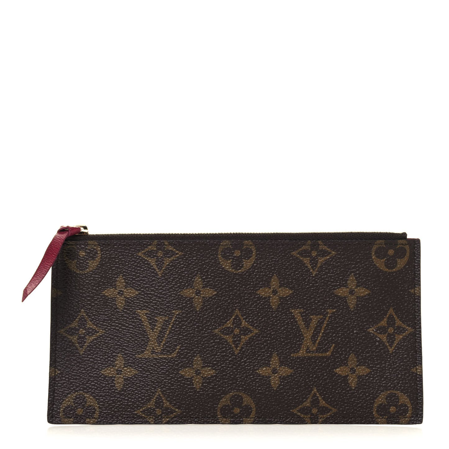 Monogram Felicie Chain Wallet Zippered Insert Fuchsia