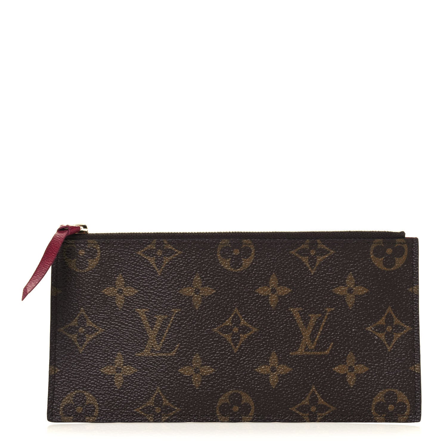 Louis Vuitton Monogram Felicie Chain Wallet Zippered Insert Fuchsia 1 of 12