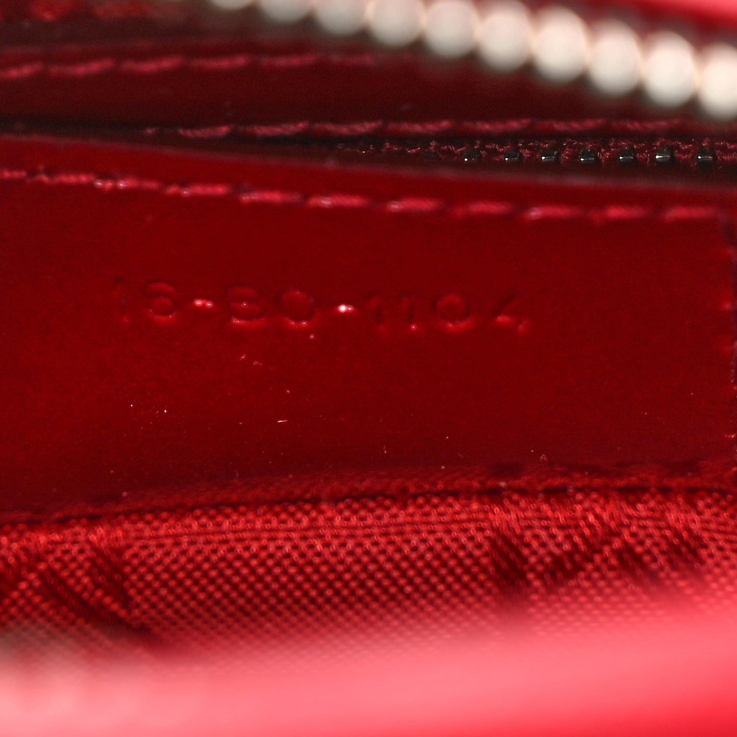 Patent Cannage Medium Lady Dior Red