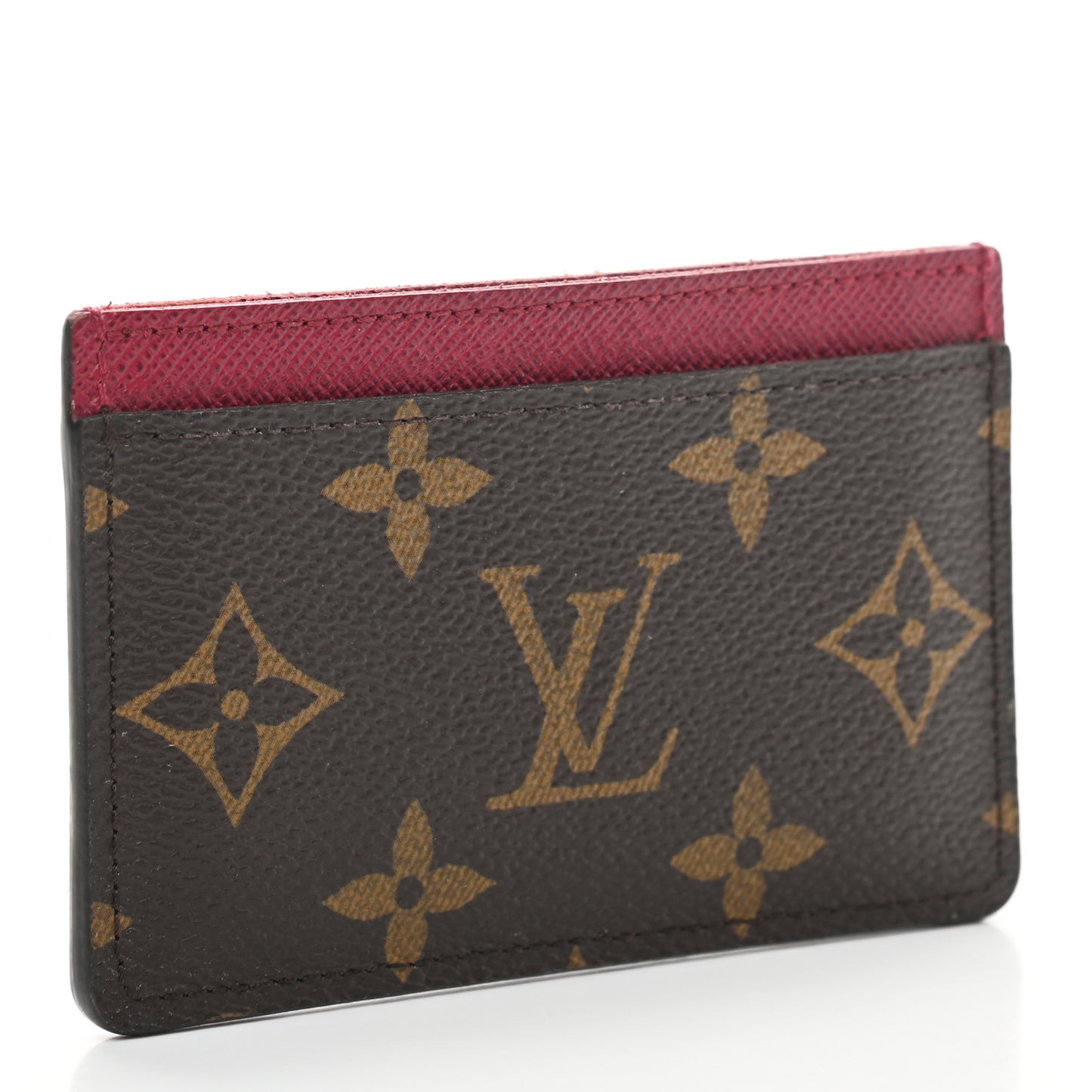 Monogram Card Holder Fuchsia